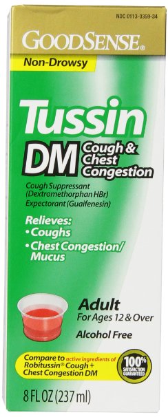 GoodSense Tussin DM Cough and Chest Congestion  8 Fluid Ounce