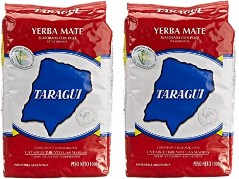 Taragui Yerba Mate Con Palo 2.2lbs - PACK OF 2