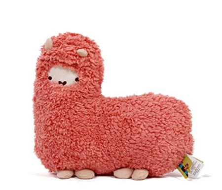 Crazy Genie Llama Alpaca Hug Plush Pillow Cushion Soft Toy Doll Furnishing Gift (red)