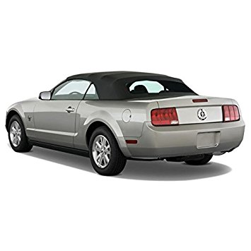 Ford Mustang (2005-2014) Complete Factory Style Convertible Top, Heated Glass Window in Sailcloth Vinyl Black