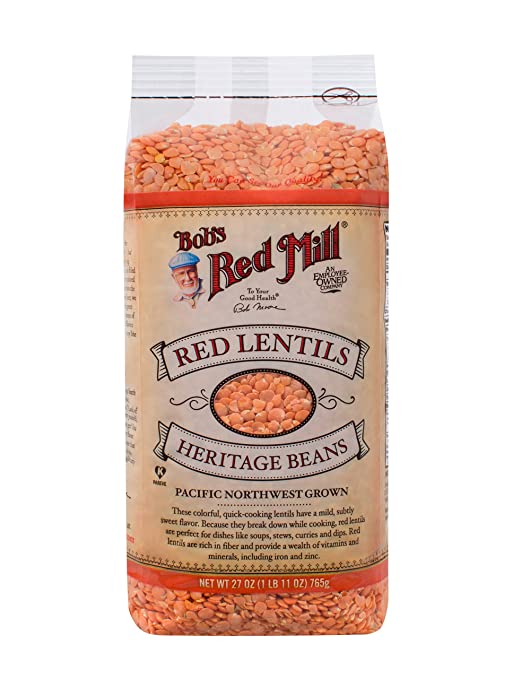 Bob's Red Mill Red Lentils Beans, 27-ounce
