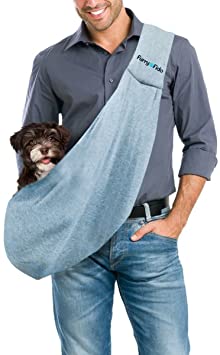 FurryFido Reversible Pet Sling Carrier for Cats Dogs up to 13  lbs