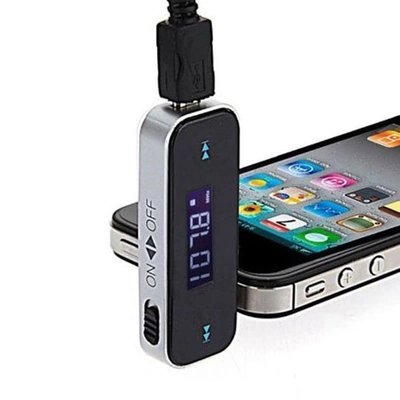 3.5mm car FM Transmitter Radio Adapter for iPod iPad iPhone MP3/MP4 Players Other Audio Device