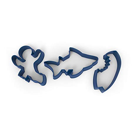 Fred SNACK ATTACK! Shark and Surfer Cookie Cutters, Set of 3