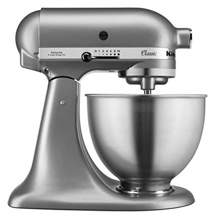 KitchenAid 5K45SSBSL Classic Stand Mixer, Die-cast Zinc