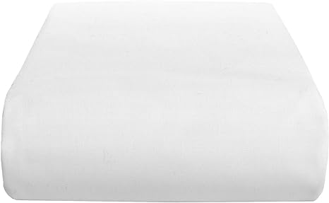 1-Piece Fitted Sheet with 10'' Deep Pocket Full Size White Solid Egyptian Cotton---400 Thread Counts