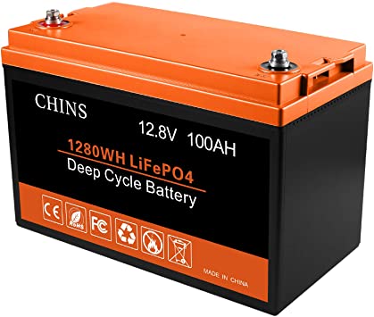 12V 100Ah LiFePO4 Battery, Built-in 100A BMS, 2000-5000 Cycles, Each battery Can Support 1280W Power Output, Perfect for RV, Caravan, Solar, Marine, Home Storage and Off-Grid