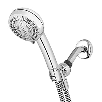 Waterpik 7-Mode Adjustable HairCare  Hand Held Shower Head with PowerPulse Therapeutic Massage, Chrome, XPC-763E