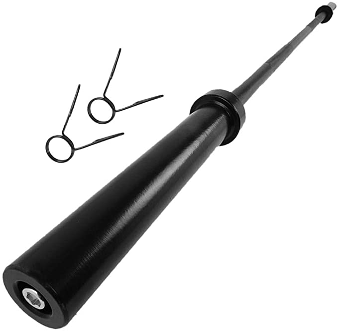 5Ft/6Ft/7Ft Olympic Weight Barbell Bar, Solid Iron Weightlifting Bar Strength Training Bars Workout Equipment Weight Bar for Lifting Home Gym Fitness Exercise, Suitable for 2 inch Plates