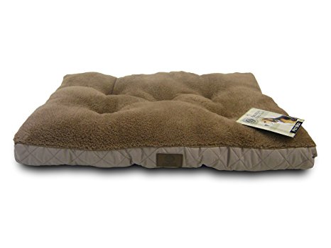 American Kennel Club AKC 810 Tan Deluxe Plush Quilted Crate Mat, 24 by 17-Inch