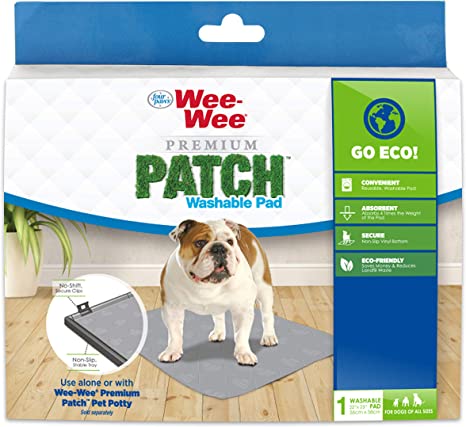 Four Paws Wee-Wee Premium Patch Reusable Pee Pad for Dogs, 1 Count Standard 22" x 23"