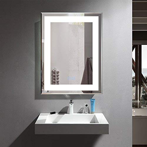 D-HYH 28 x 36 in Vertical LED Bathroom Mirror with Anti-Fog Function (DK-D-CK168-W1)