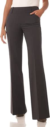 Rekucci Women's Smart Stretch Desk to Dinner Wide Leg Pull-On Pant