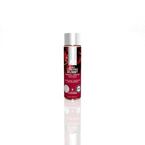 System JO H2O Flavored Lube Water Based Lubricant Cherry Burst 4 Oz (NEW PACKAGE)