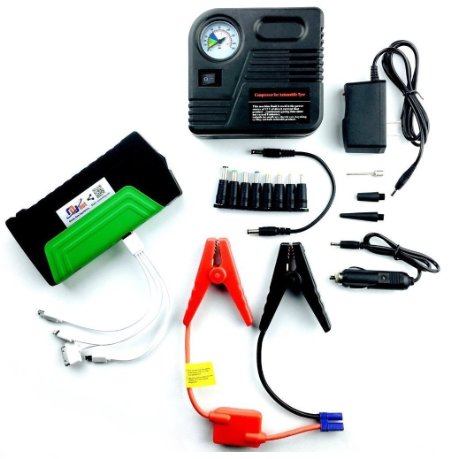 Nucharger PJ16 Multi-function Battery Charger Jump Starter with 12V Portable Air Compressor
