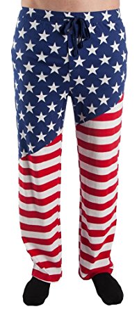 Bioworld USA American Flag Adult Lounge Pajama Pants