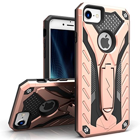 iPhone 8 Case / iPhone 7 Case - Zizo [Static Series] Impact Resistant [Military Grade Drop Tested] with Built In Kickstand [iPhone 8 Heavy Duty Case]