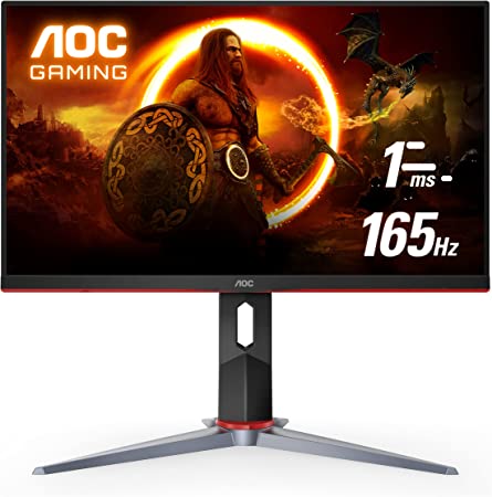 AOC Q27G2S 27" Gaming Monitor, QHD 2K 2560x1440, 165Hz 1ms, G-SYNC Compatible, Height Adjustable, 3-Year Zero-Bright-dot