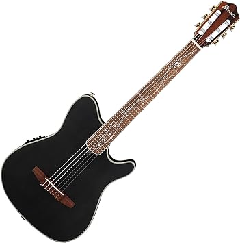 Ibanez TOD10N Tim Henson Signature 6-String Acoustic Guitar with Walnut Fingerboard (Right-Handed, Transparent Black Flat)