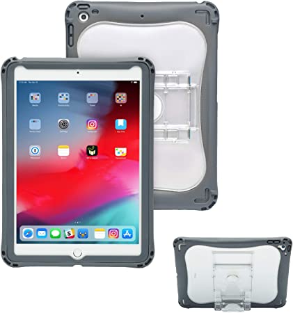 Brenthaven Edge 360 Case Designed for The New Apple for Commercial, Business and Office -Gray, Durable, Rugged Protection from Impact and Compression (Apple iPad 9.7, Gray)