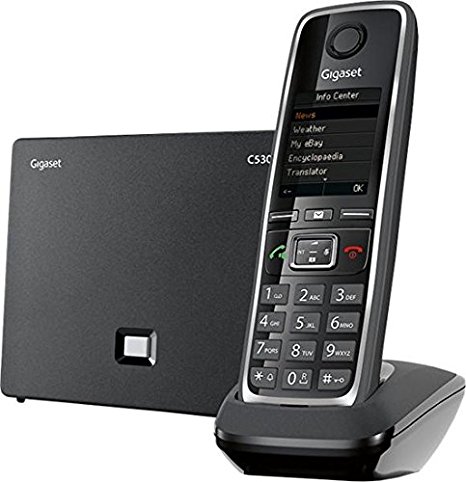 Gigaset GIGASET-C530IP Cordless Hybrid Expandable Phone for IP or Landline Calls