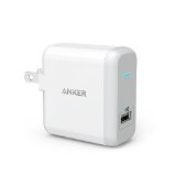 Qualcomm Certified Anker PowerPort 1 Quick Charge 20 and PowerIQ Technology 2-in-1 Premium 18W USB Wall Charger for Galaxy S6  Edge  Plus Note 5  4 LG G4 HTC One M8  M9 Nexus 6 and More