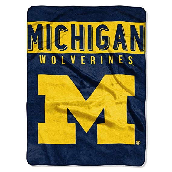 THE NORTHWEST COMPANY Officially Licensed NCAA Basic Raschel Throw Blanket, 60" x 80", Multi Color