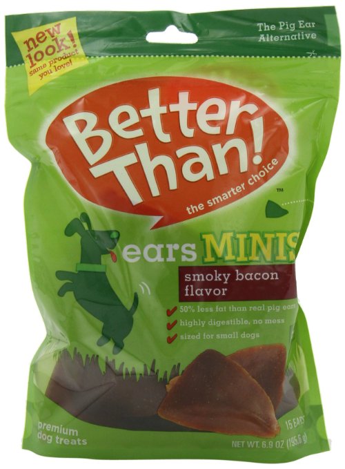 Better Than Bacon Mini Ears, 15 Count