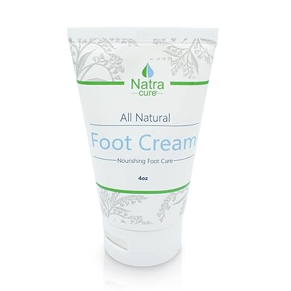 NatraCure Foot Repair Cream for Dry Cracked Heels & All Natural Foot Lotion for Dry Cracked Tired Feet Relief – Foot Moisturizer Pedicure Lotion & Foot Crack Cream for Foot Softening Treatment – 4 oz