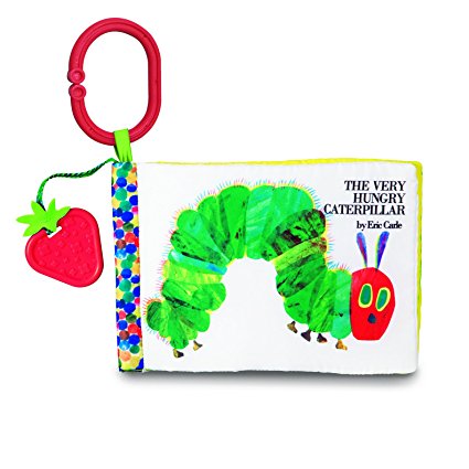 The World of Eric Carle, The Very Hungry Caterpillar On the Go Soft Teether Book, 8"