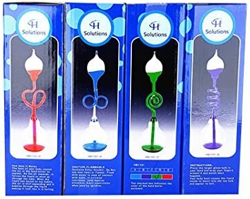 Colorful Office Thinking Hand Boiler, Glass Science Energy Transfer, Children Science Experiment, Love Birds Color Meter Hand Boiler, 3 Pcs (Blue&Green&Purple) By C&H Solutions