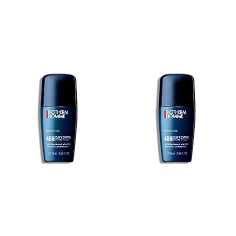 Biotherm Homme Day Control Deodorant & Antiperspirant Roll-On Multicolor, 2.53 Fl Oz (Pack of 2)