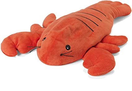 Intelex Warmies Microwavable French Lavender Scented Plush, Lobster, Orange, 14" X 8" X 4"