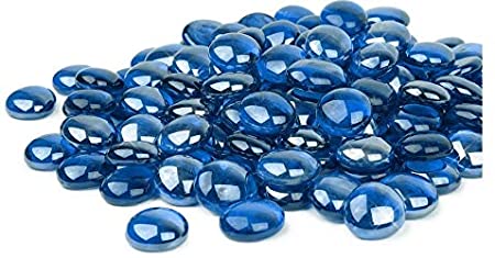Golden Flame 20-Pound Fire Glass "Fire-Drops" 1/2-Inch Pacific Blue Reflective