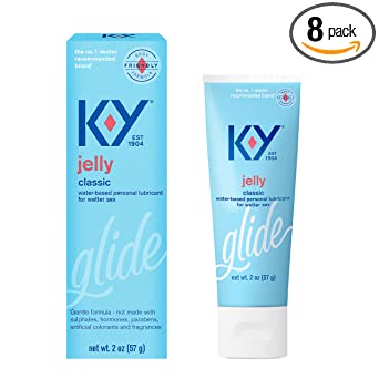 K-Y Jelly Personal Lubricant 2 oz (Pack of 8)