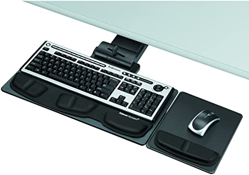 Fellowes Professional Series Executive Keyboard Tray, Black