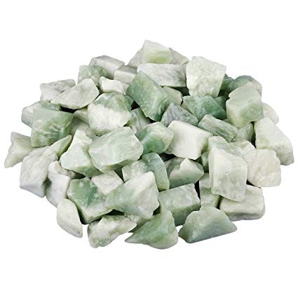 rockcloud 1 lb Natural Healing Crystal for Cabbing,Tumbling,Cutting,Lapidary,Polishing,Reiki Crytsal Healing,Xiuyan Jade