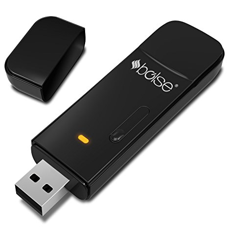 Bolse® N600 Dual-Band Wireless USB Adapter - 2.4GHz 300Mbps/5Ghz 300Mbps, One-Button Setup, Support Windows XP, Vista, 7, 8; Mac OS X 10.5 Greater(*Does Not Support Win8.1*)