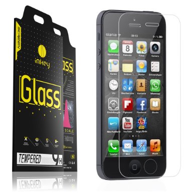 iPhone 5  5C  5S Screen Protector IMKEY  Premium Tempered Glass  Easy Install 1-Pack 25D 026mm - Retail Packaging - Life Warranty