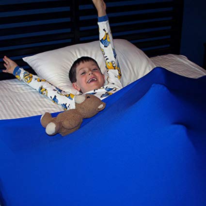 Huggaroo Pouch (Stretchy Sensory Bed Sheets) (Twin, Royal Blue)
