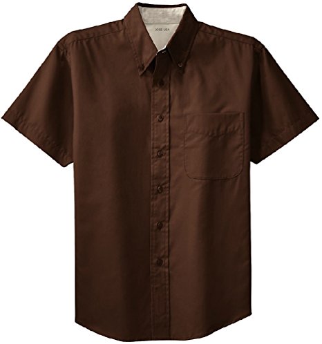 Men's Short Sleeve Wrinkle Resistant Easy Care Shirts In 32 Colors. Sizes XS-6XL