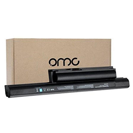 OMCreate New Laptop Battery for Sony VGP-BPL22 VGP-BPS22 VGP-BPS22/A - 12 Months Warranty [6-Cell 5200mAh/58Wh]