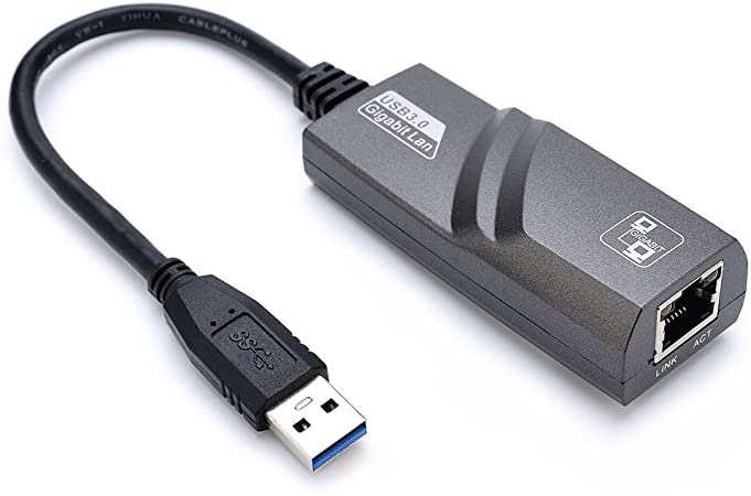 Yizhet Ethernet Adapter, USB 3.0 to RJ45 Gigabit Lan Adapter 10/100/1000Mbps USB Network Adapter for Windows 10/8.1/8/7/XP/Vista, Mac OS, Linux, Chrome OS