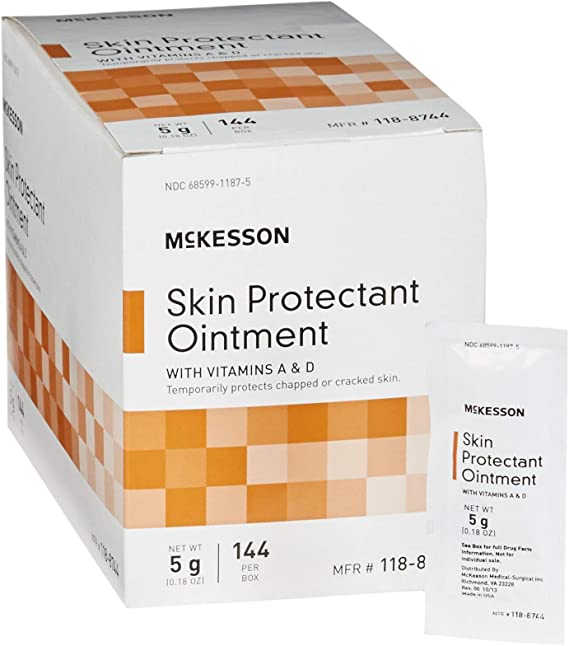 McKesson Vitamin A & D Ointment - 5 gm Packet - Box