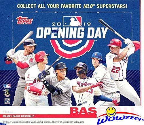 2019 Topps Opening Day MLB Baseball MASSIVE Factory Sealed HOBBY Box with 36 Packs with 252 Cards! Includes 1 Insert in EVERY PACK! Look for Autos of Mike Trout, Juan Soto, Aaron Judge & More! WOWZZER