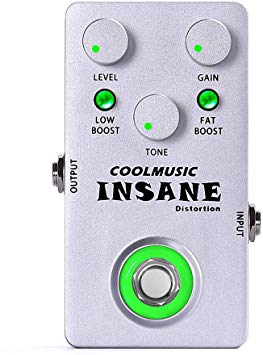 Coolmusic C-DI01 Insane Distortion Guitar Effects Pedal Bass Pedal