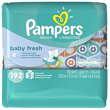 Pampers Baby Wipes Baby Fresh 3X, 192 Count