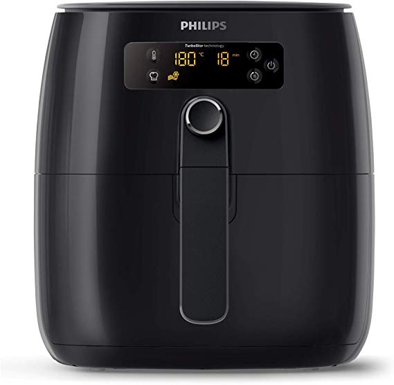 Philips TurboStar Technology Airfryer, Digital Interface, 1.8lb/2.75qt- HD9641/96