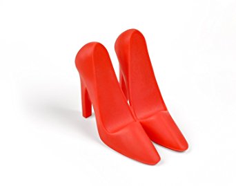 Cooskin Creative Silicon High Heeled Desk Shoes Stand for iPhone 5s, Galaxy Note4, Htc One, Moto X, Galaxy S5, Xperia Z3, Nexus 5, LG G3 (Red)