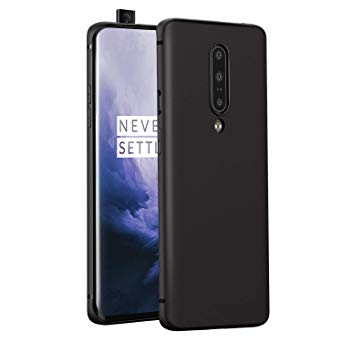 EasyAcc Case for OnePlus 7 Pro, Black TPU Cover Phone Case Matte Finish Slim Profile Phone for OnePlus 7 Pro